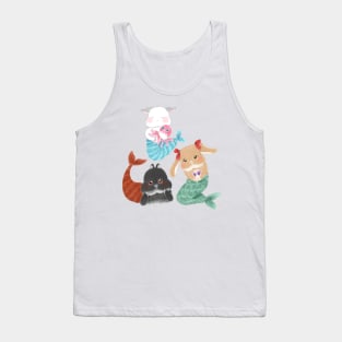 Mermaid Bunny BSC Circle Pattern | Bailey Sean Claude x Bunniesmee Tank Top